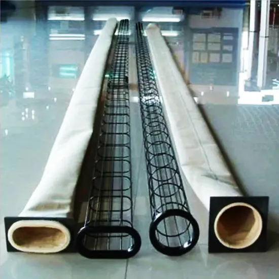 Bag filter cages and dust collection components