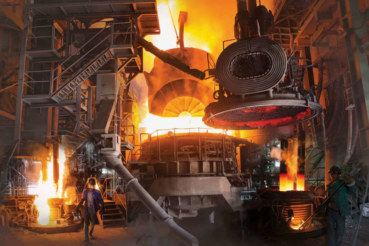 Steel plant and EAF area