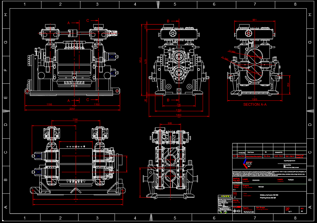 Steel plant components ready for shipment