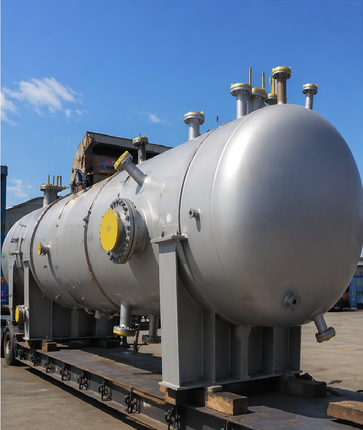 Oil and gas pressure vessels and heads